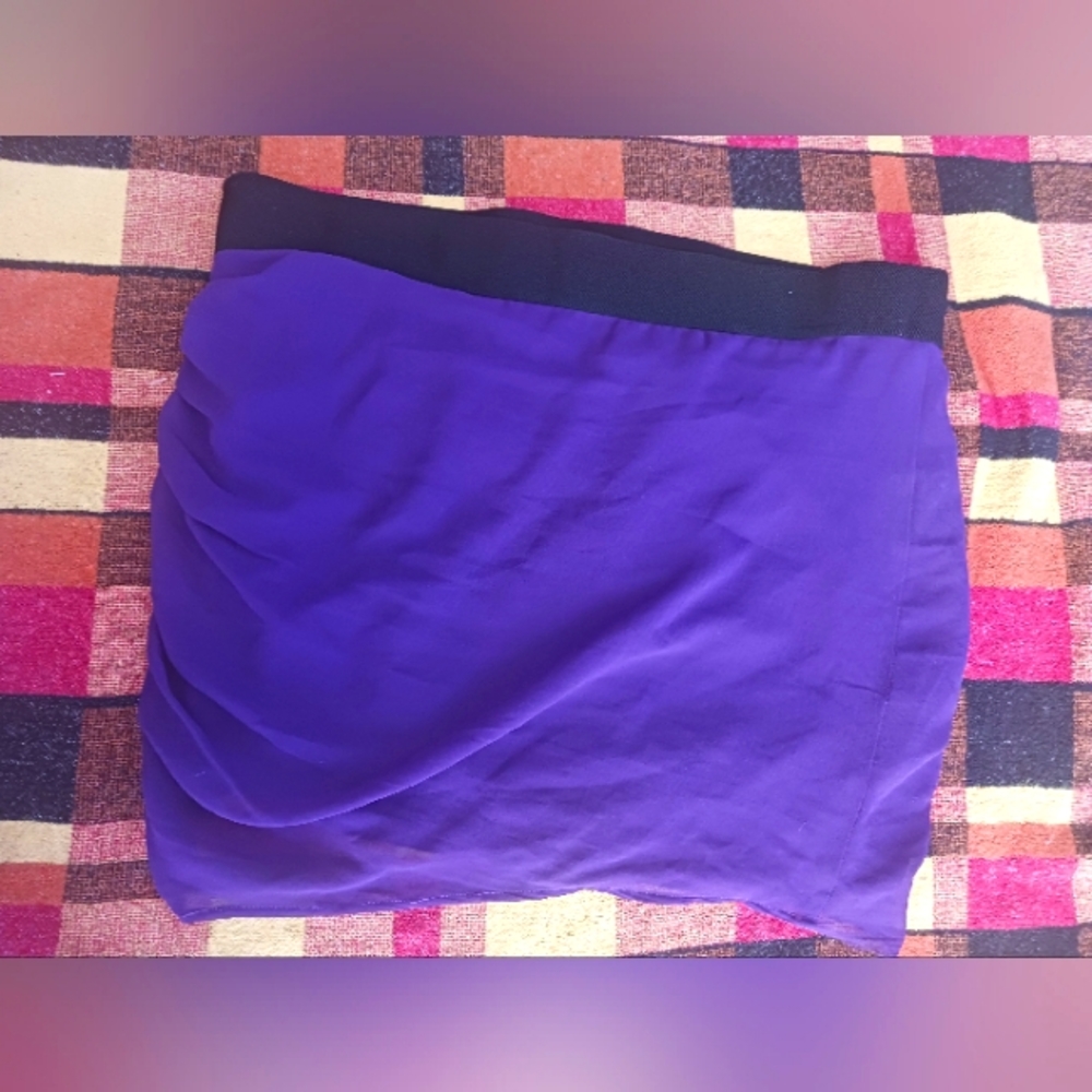 Armani Exchange purple skirt